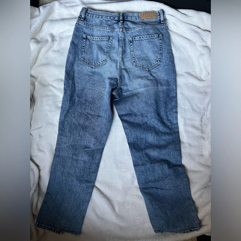 Pacsun High Rise, Straight Leg, Ripped Jeans - Picture 2 of 4
